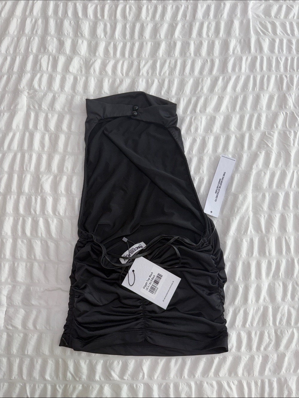 Princess Polly Giggle Top - Black Size 4 NWT - Picture 4 of 5